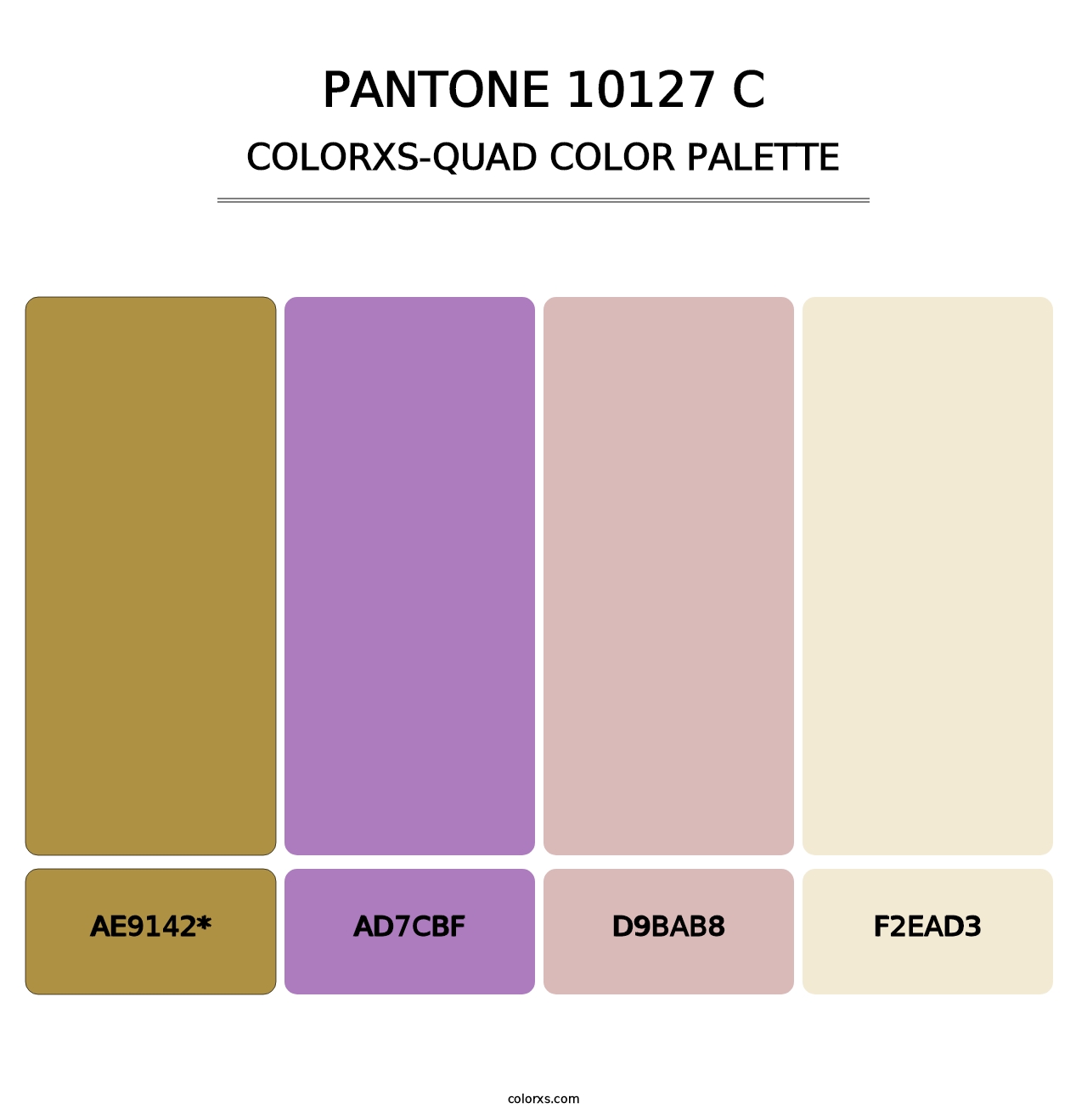 PANTONE 10127 C - Colorxs Quad Palette