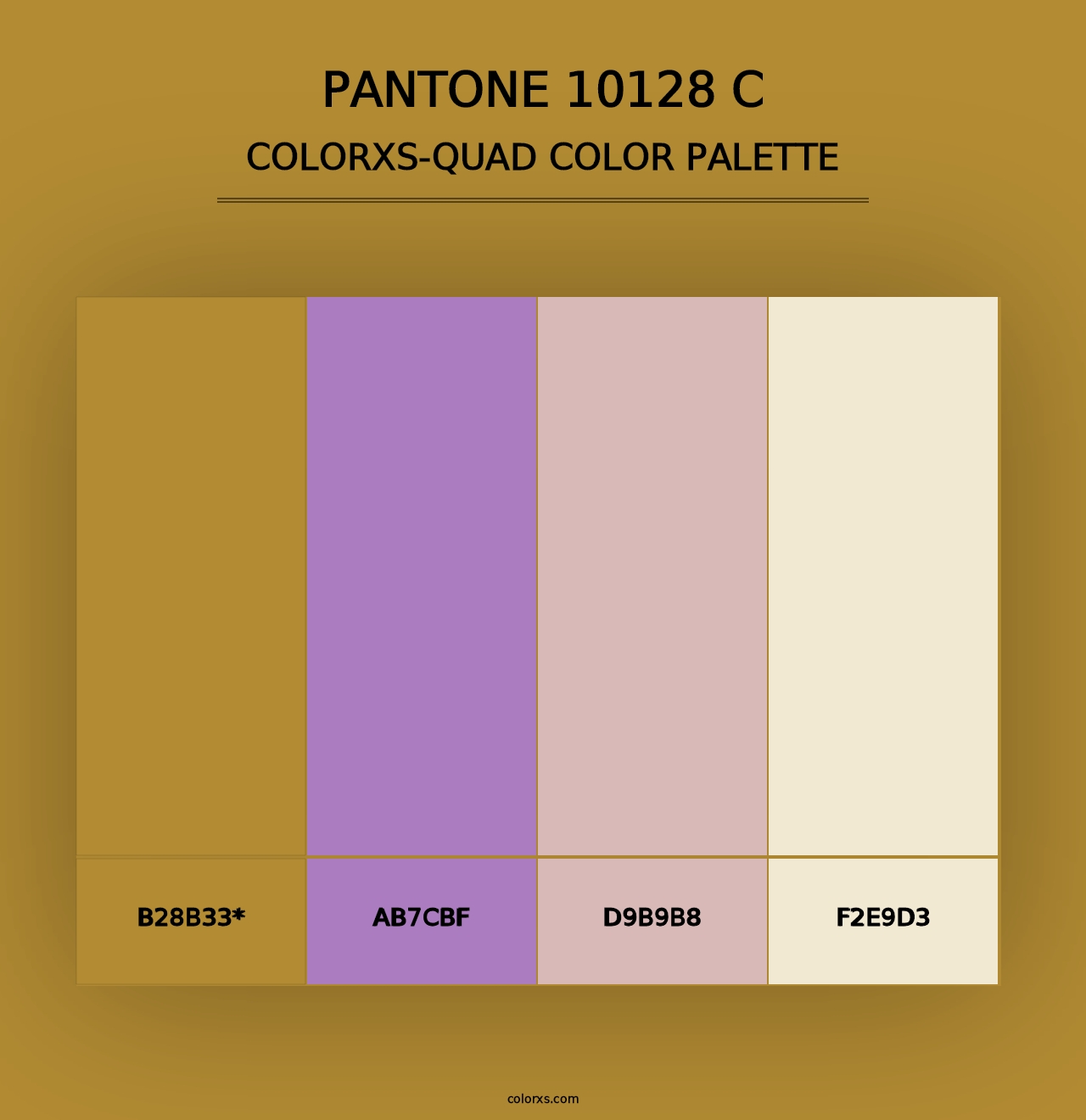 PANTONE 10128 C - Colorxs Quad Palette