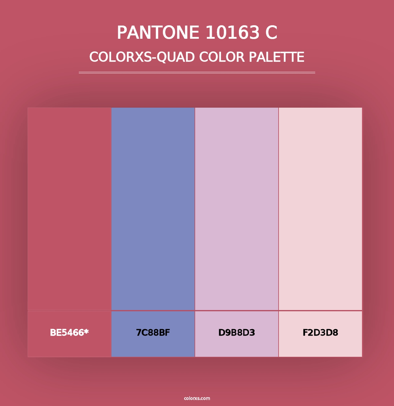 PANTONE 10163 C - Colorxs Quad Palette