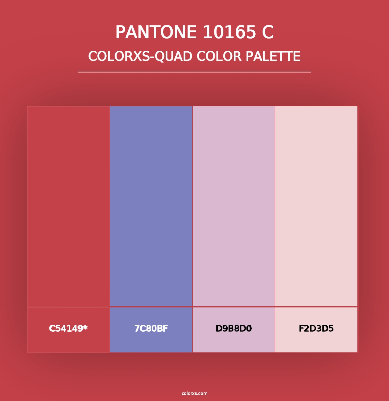 PANTONE 10165 C - Colorxs Quad Palette