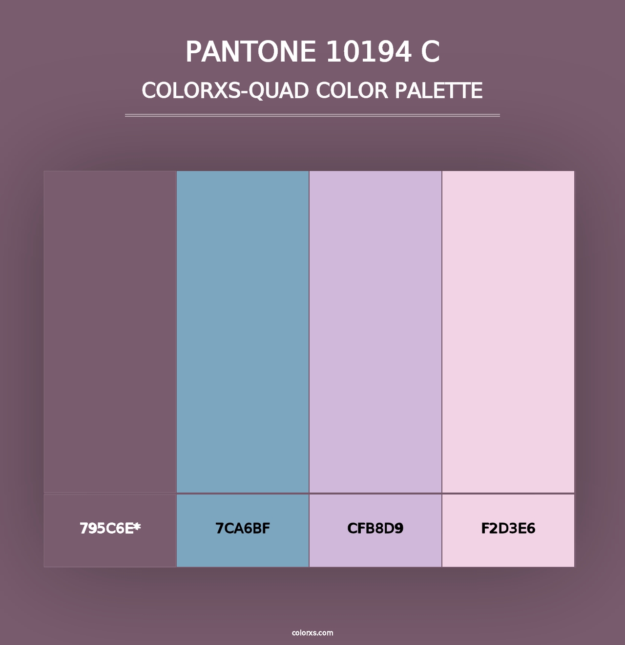 PANTONE 10194 C - Colorxs Quad Palette