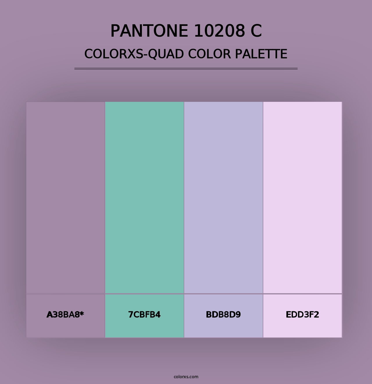 PANTONE 10208 C - Colorxs Quad Palette