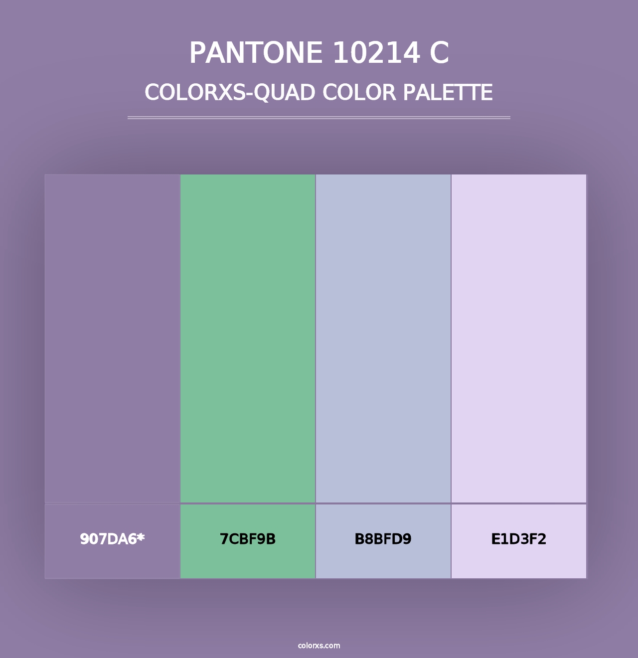 PANTONE 10214 C - Colorxs Quad Palette