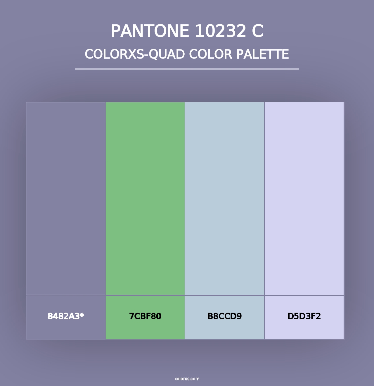 PANTONE 10232 C - Colorxs Quad Palette