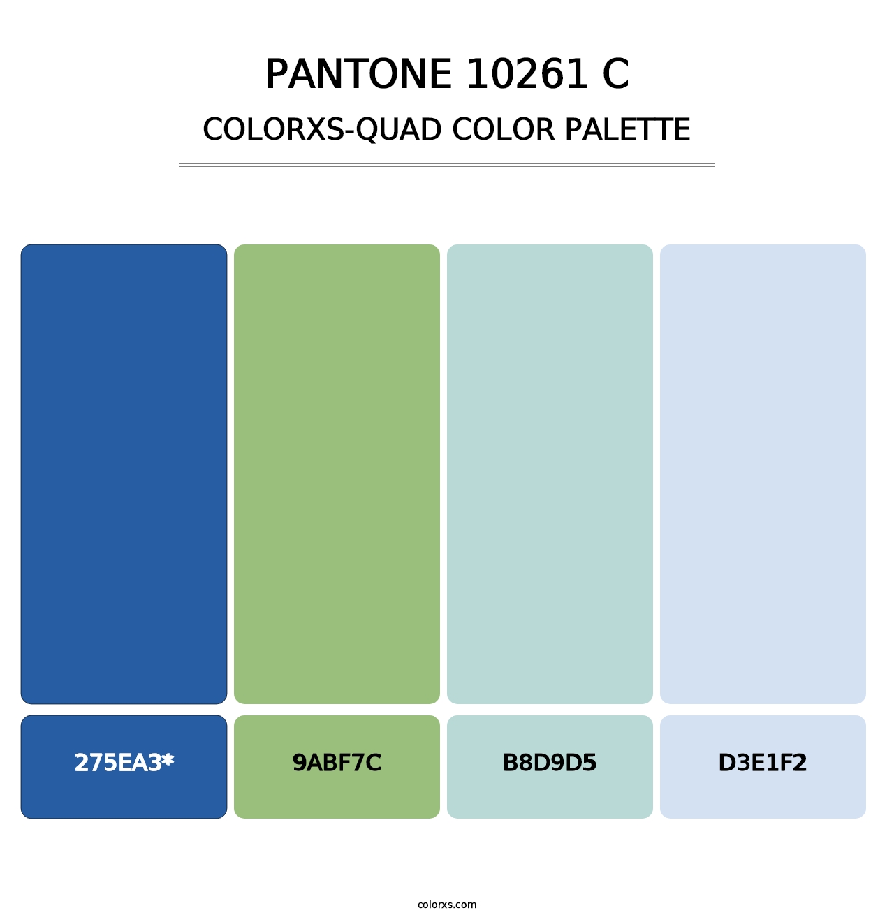 PANTONE 10261 C - Colorxs Quad Palette