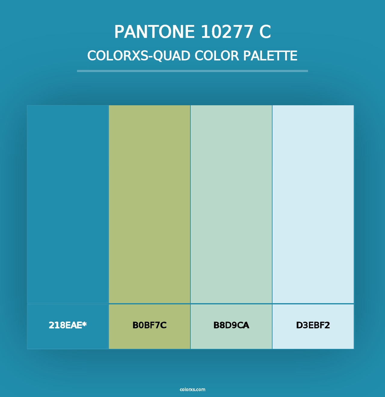 PANTONE 10277 C - Colorxs Quad Palette