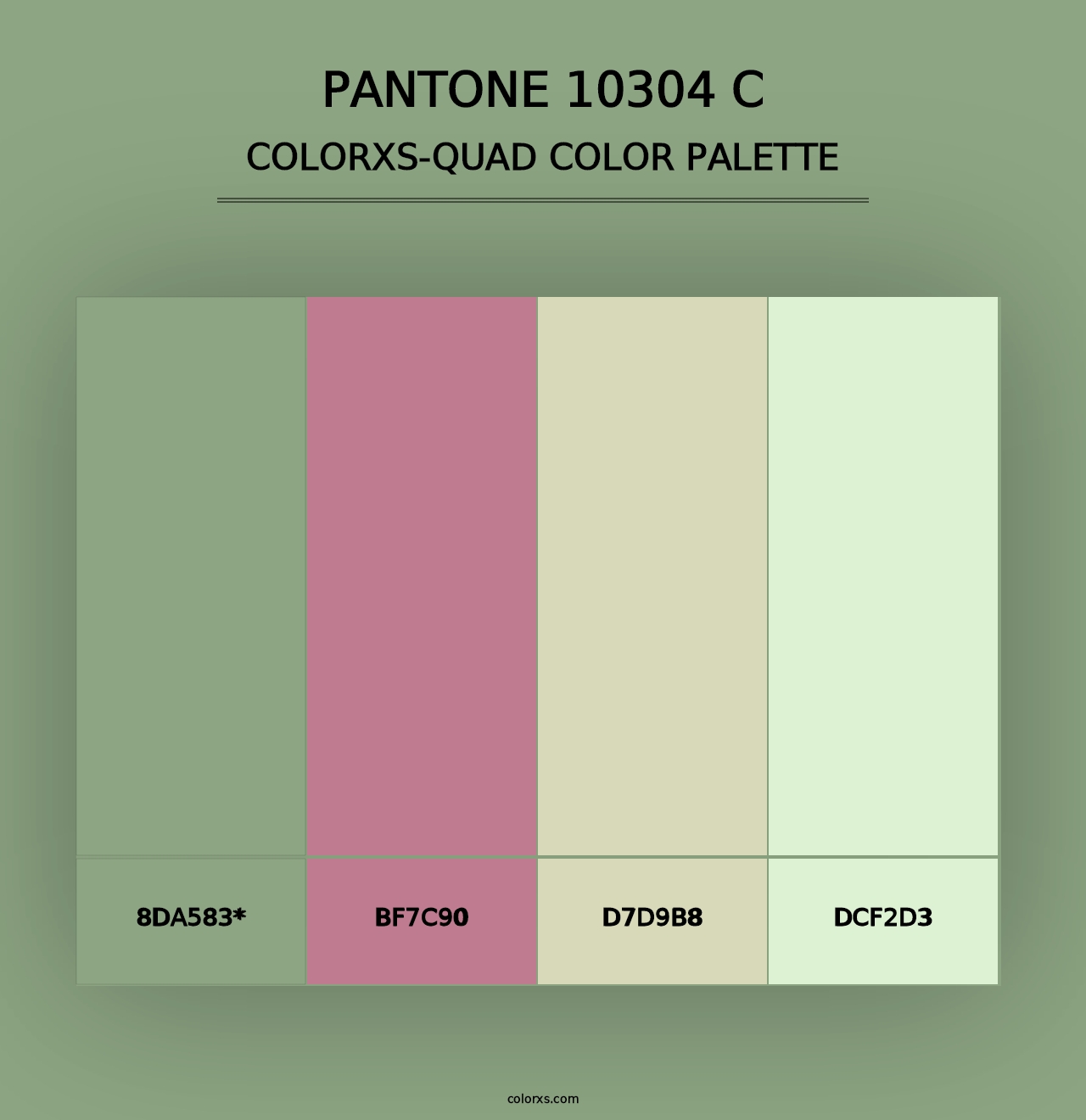 PANTONE 10304 C - Colorxs Quad Palette