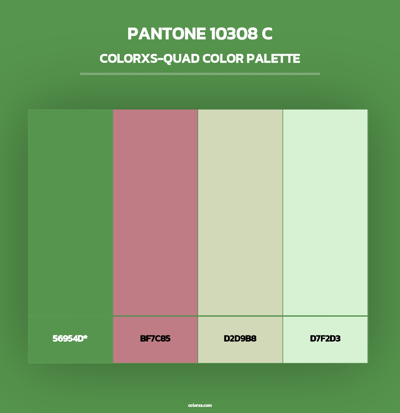 PANTONE 10308 C - Colorxs Quad Palette