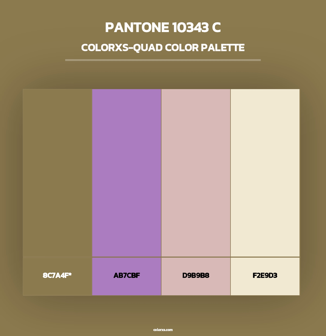 PANTONE 10343 C - Colorxs Quad Palette