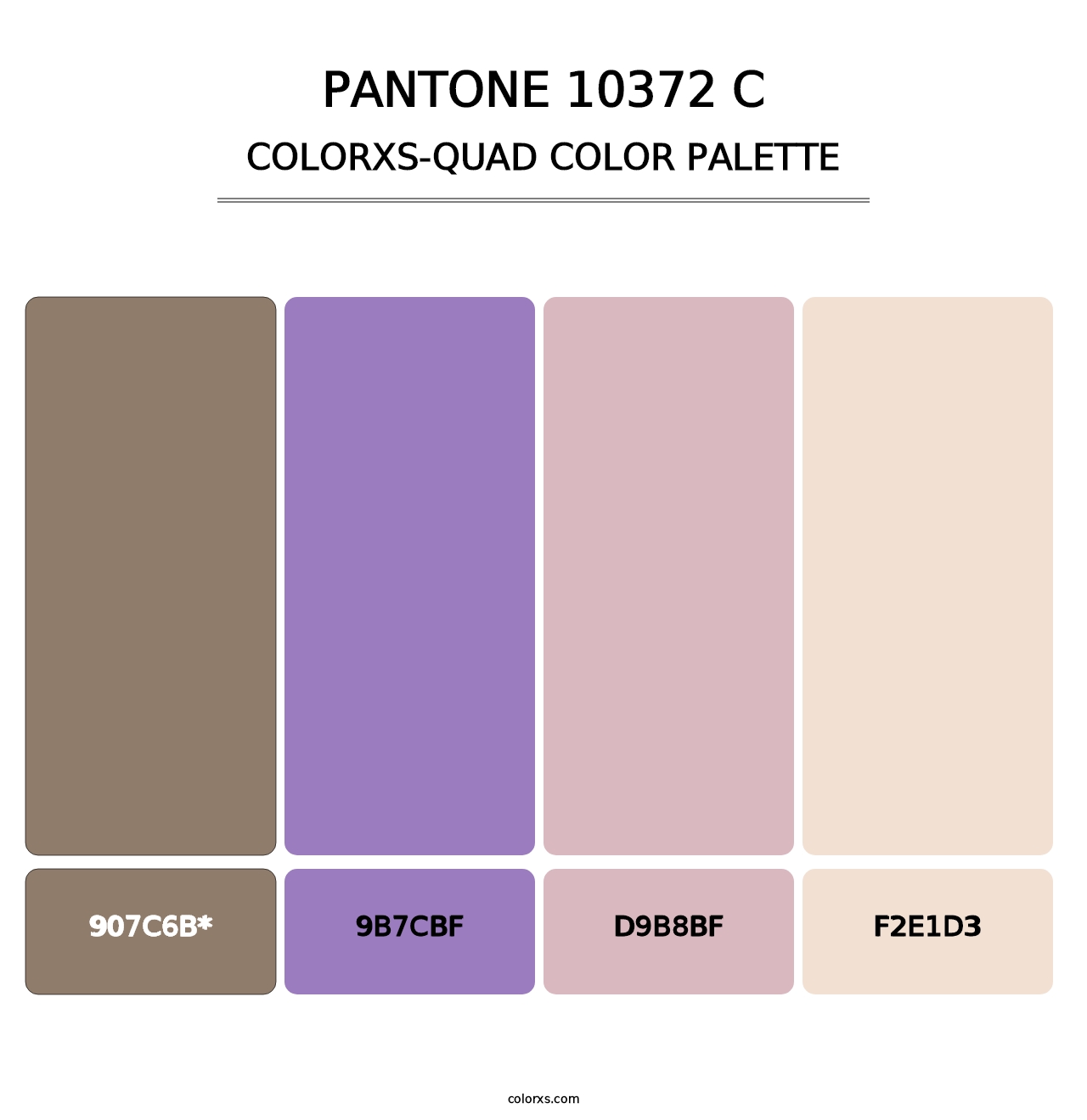 PANTONE 10372 C - Colorxs Quad Palette