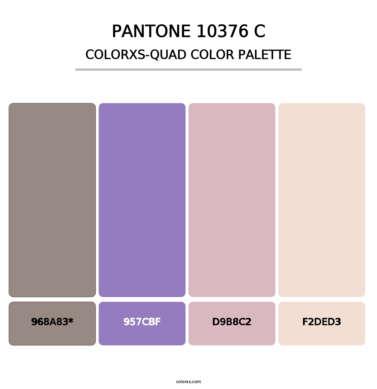 PANTONE 10376 C - Colorxs Quad Palette