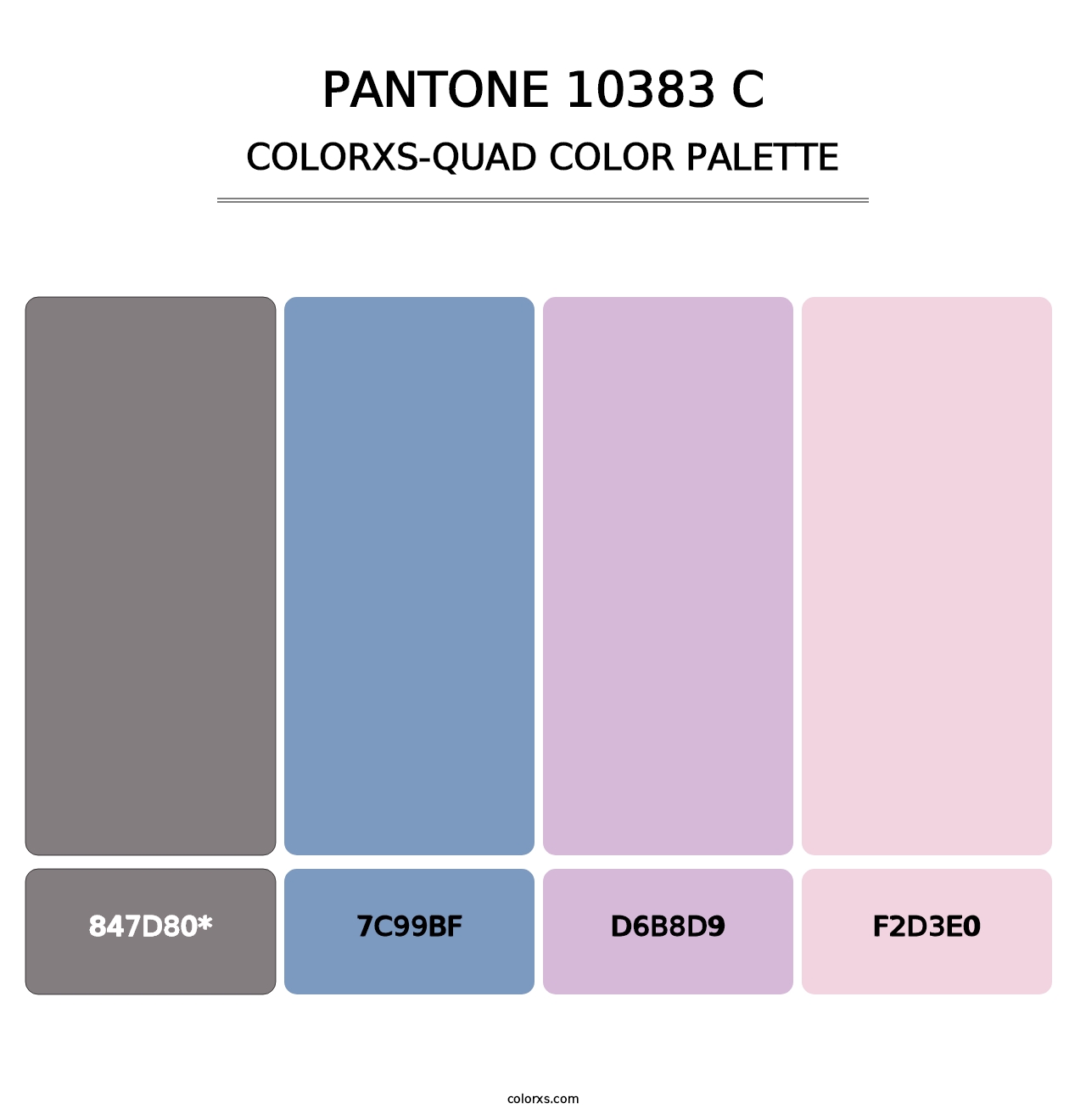 PANTONE 10383 C - Colorxs Quad Palette