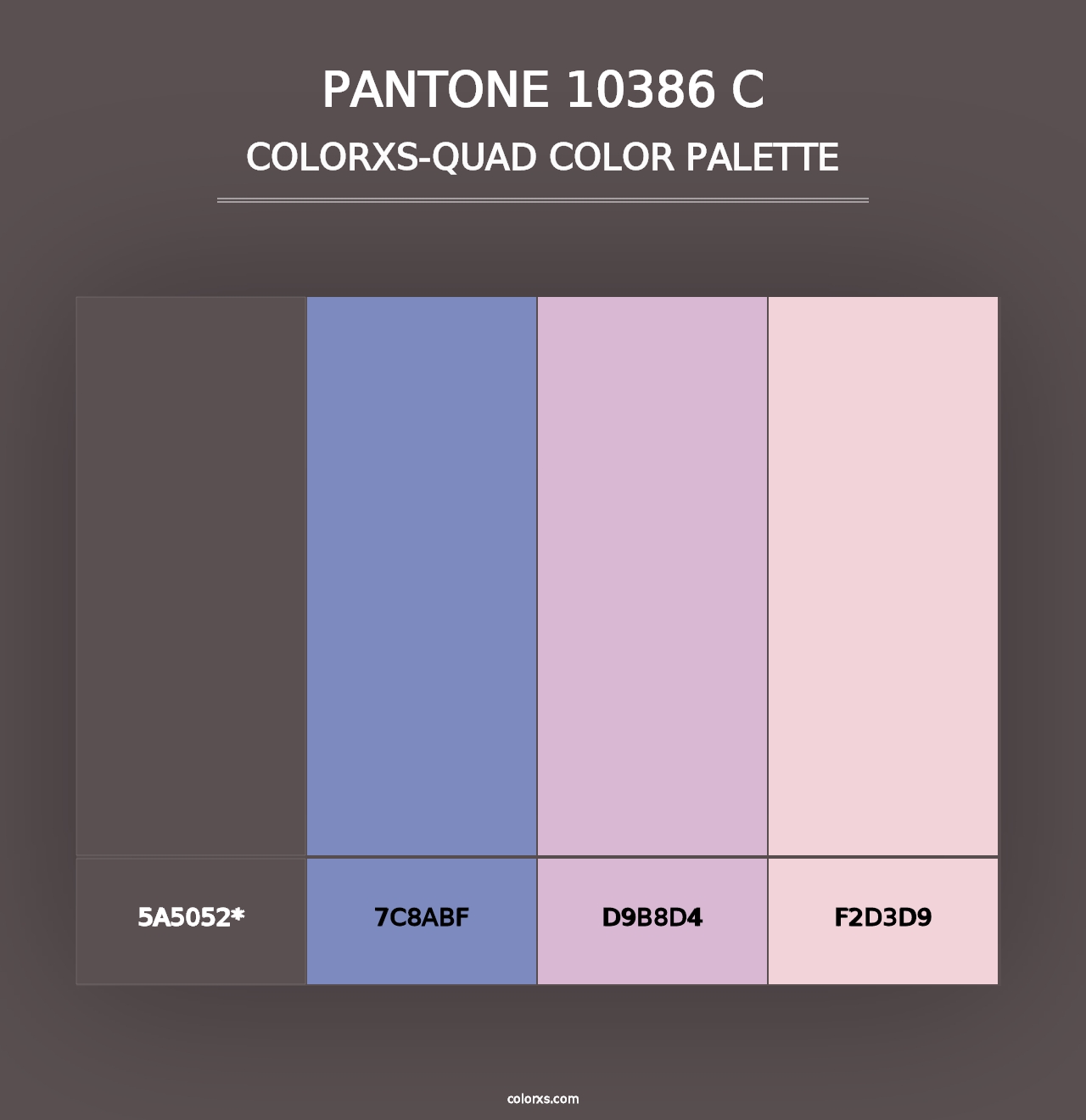 PANTONE 10386 C - Colorxs Quad Palette