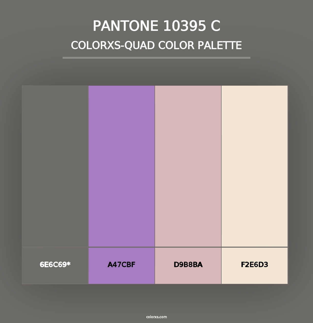 PANTONE 10395 C - Colorxs Quad Palette