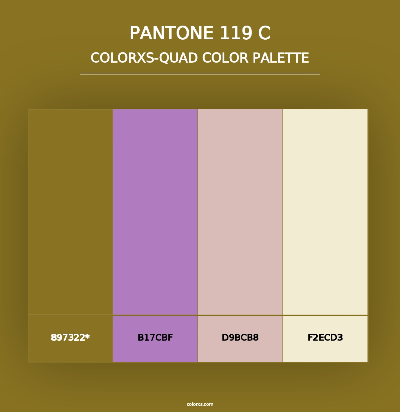 PANTONE 119 C - Colorxs Quad Palette