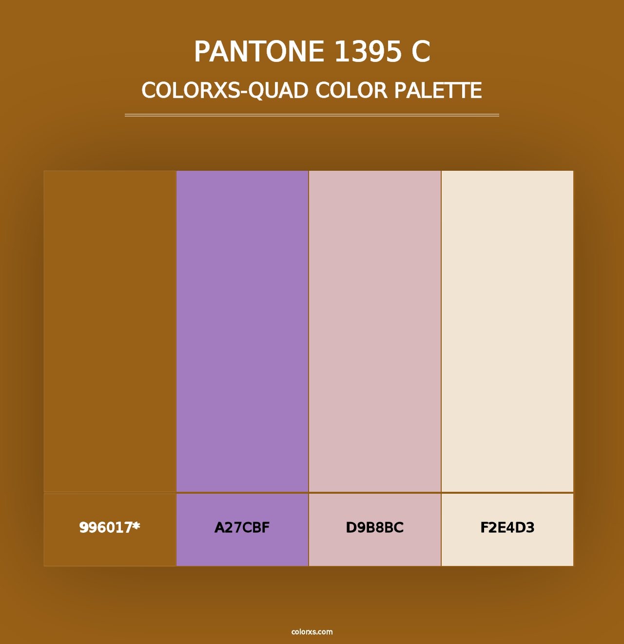 PANTONE 1395 C - Colorxs Quad Palette