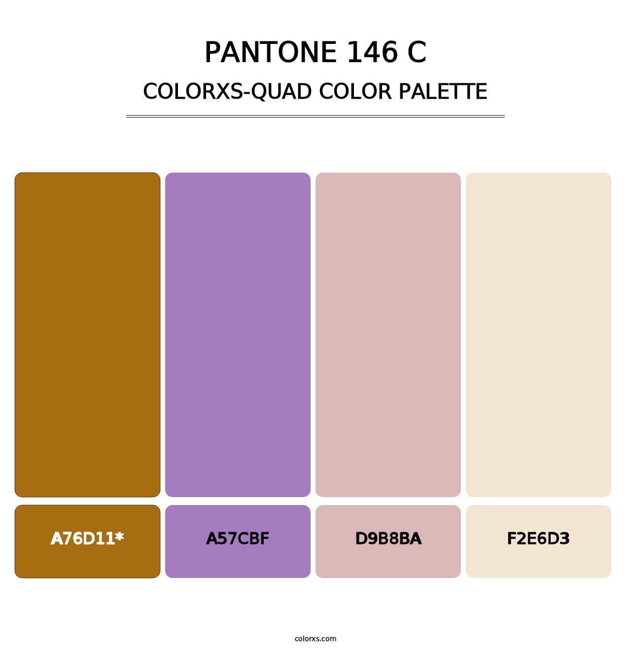 PANTONE 146 C - Colorxs Quad Palette