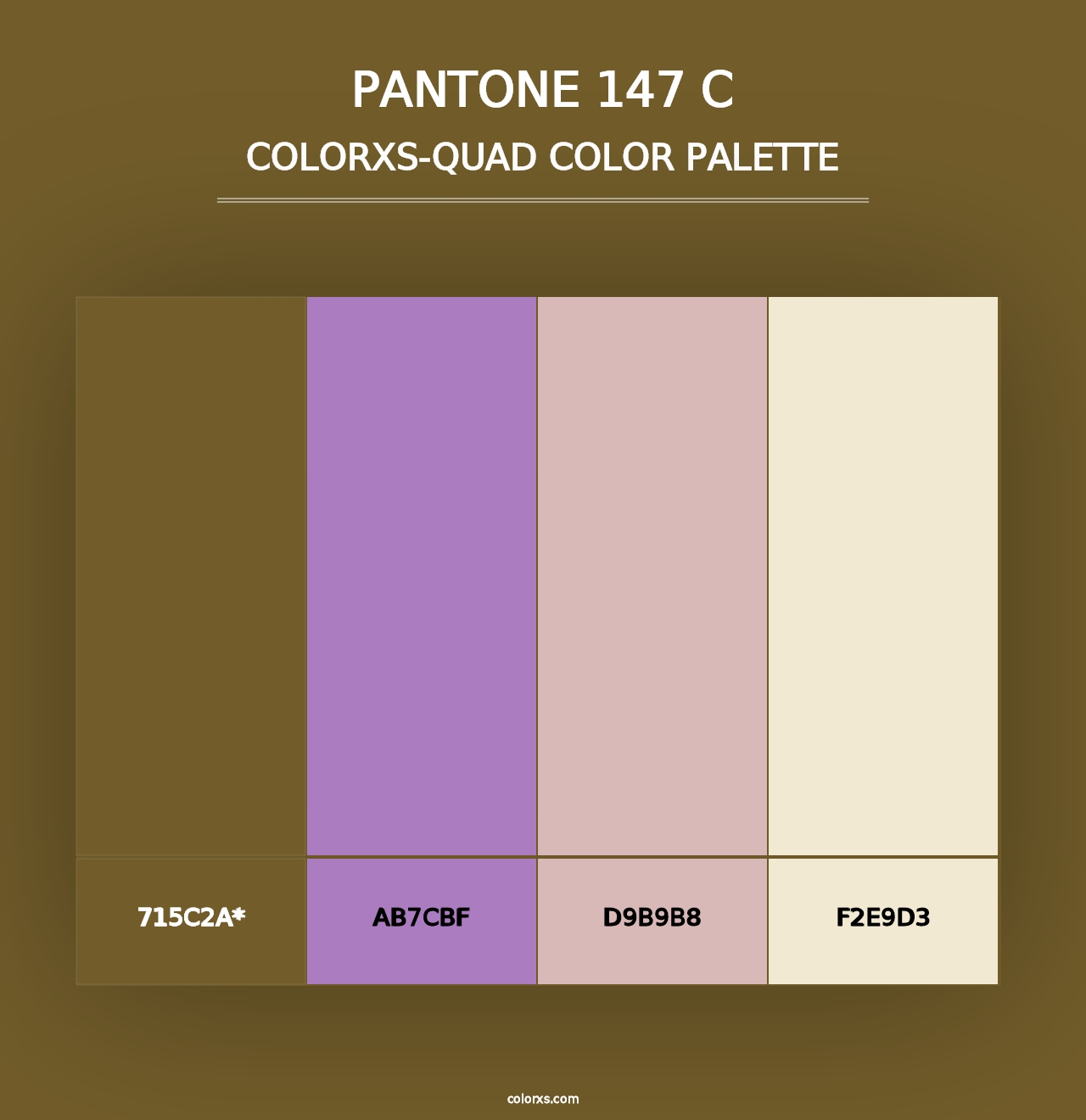 PANTONE 147 C - Colorxs Quad Palette