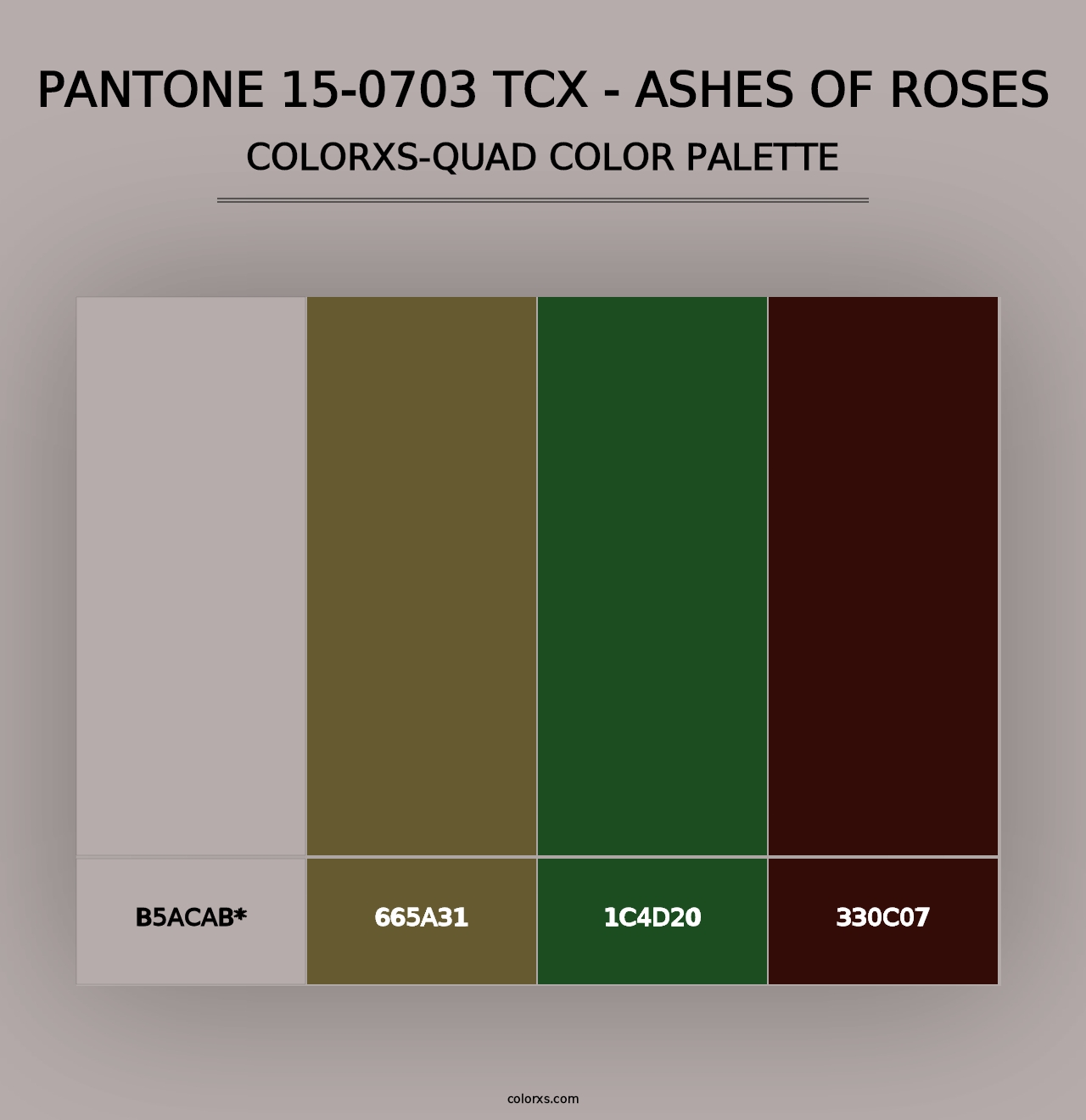 PANTONE 15-0703 TCX - Ashes of Roses - Colorxs Quad Palette