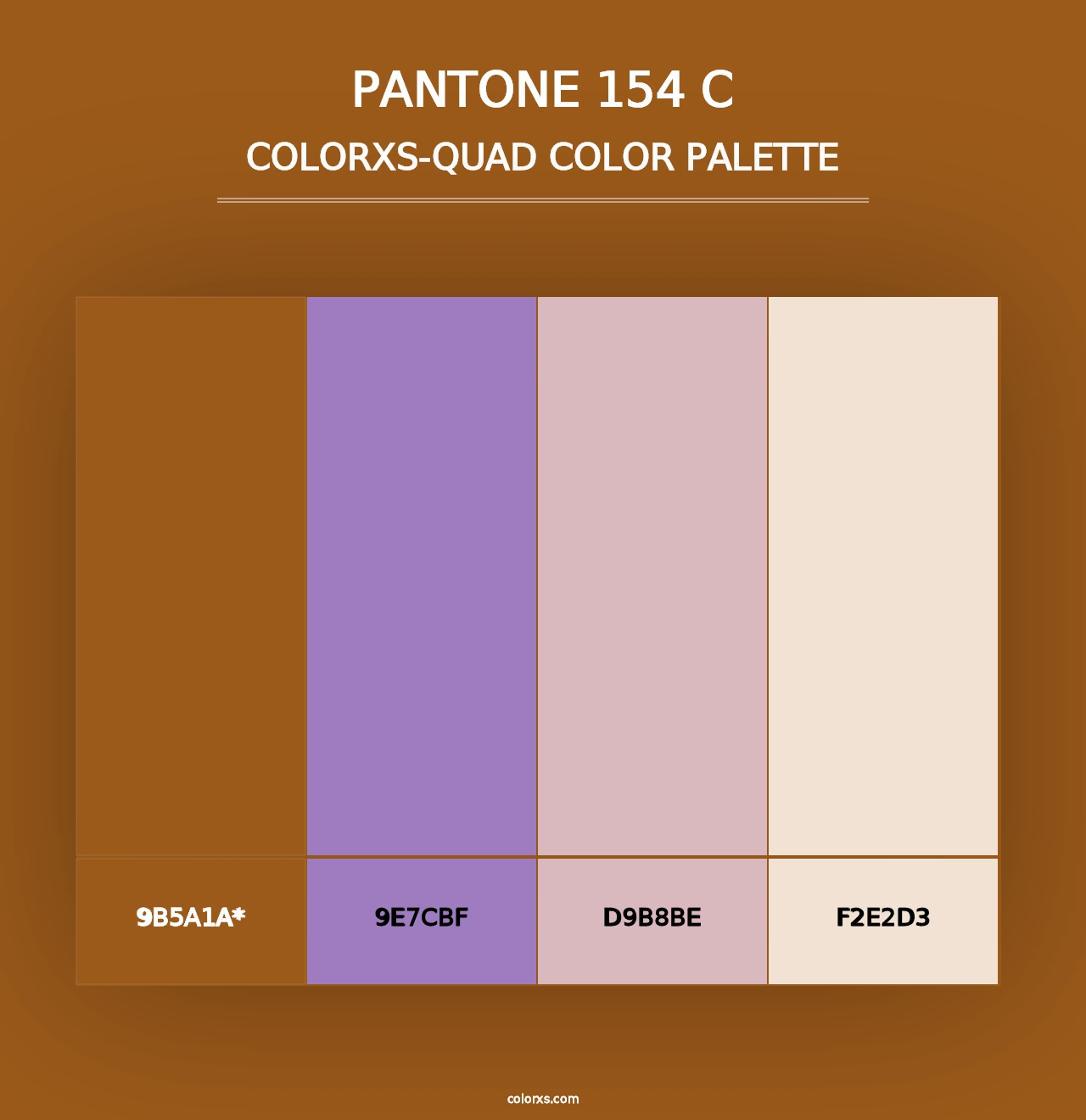 PANTONE 154 C - Colorxs Quad Palette