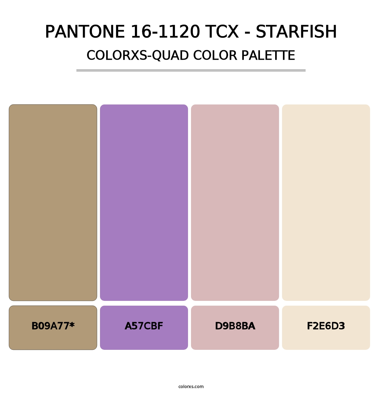 PANTONE 16-1120 TCX - Starfish - Colorxs Quad Palette