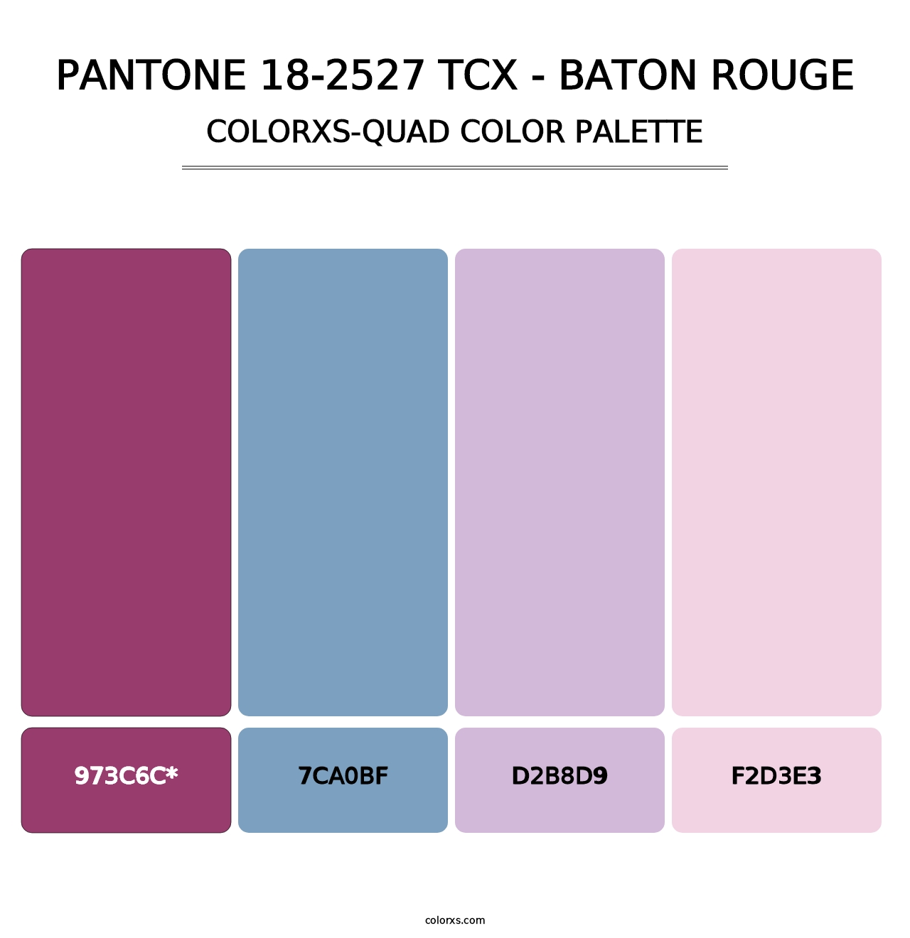 PANTONE 18-2527 TCX - Baton Rouge - Colorxs Quad Palette