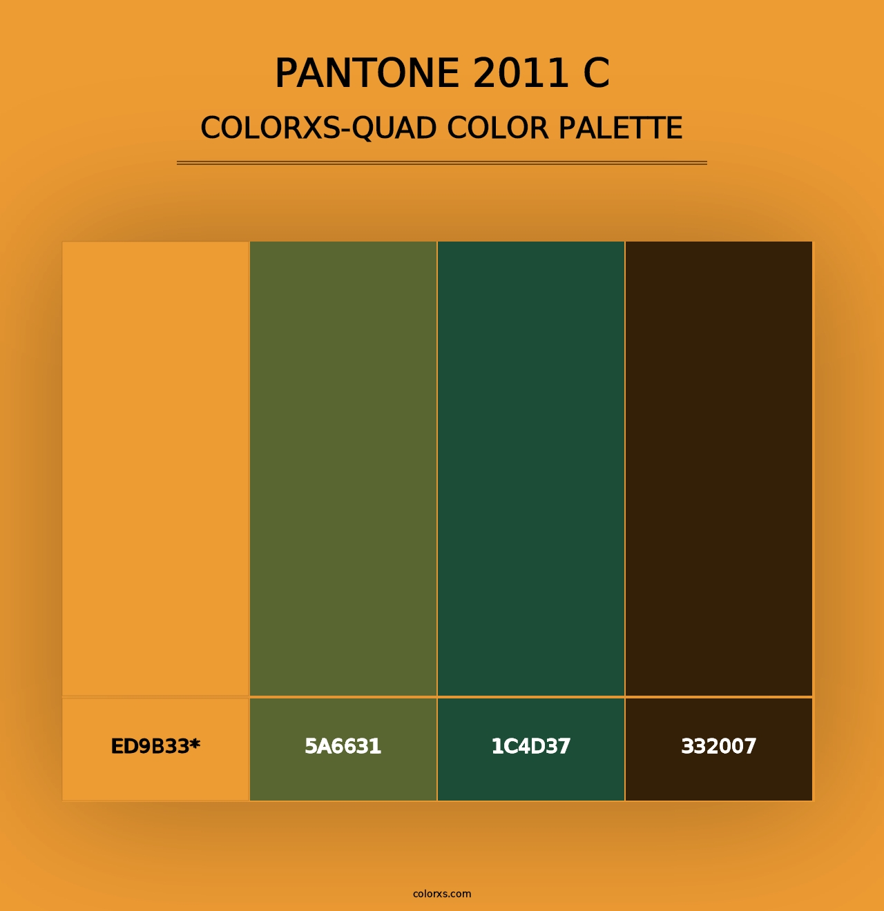 PANTONE 2011 C - Colorxs Quad Palette