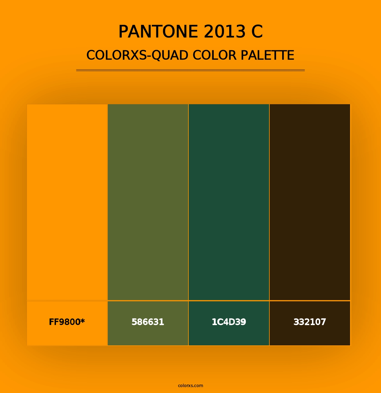 PANTONE 2013 C - Colorxs Quad Palette