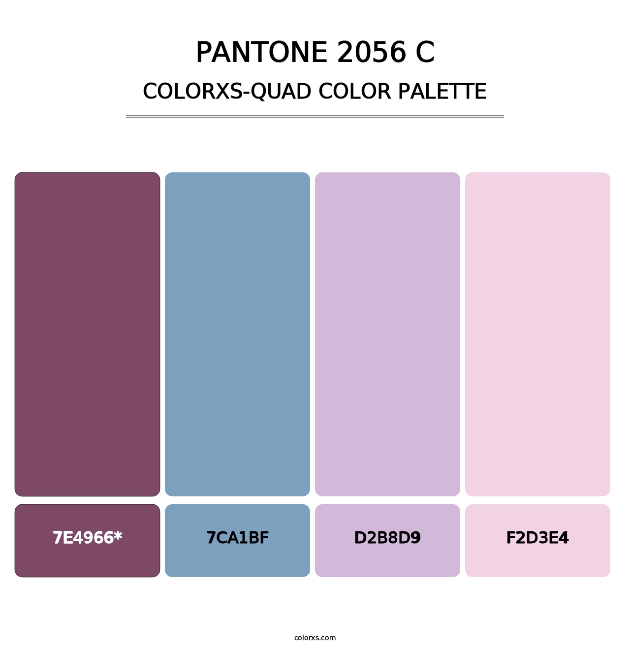 PANTONE 2056 C - Colorxs Quad Palette