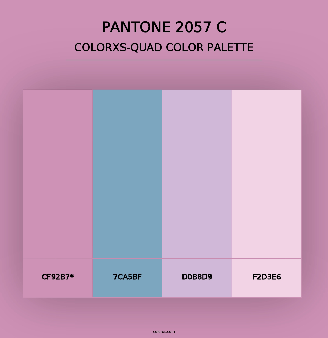 PANTONE 2057 C - Colorxs Quad Palette