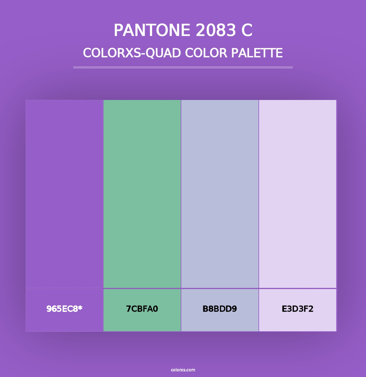 PANTONE 2083 C - Colorxs Quad Palette