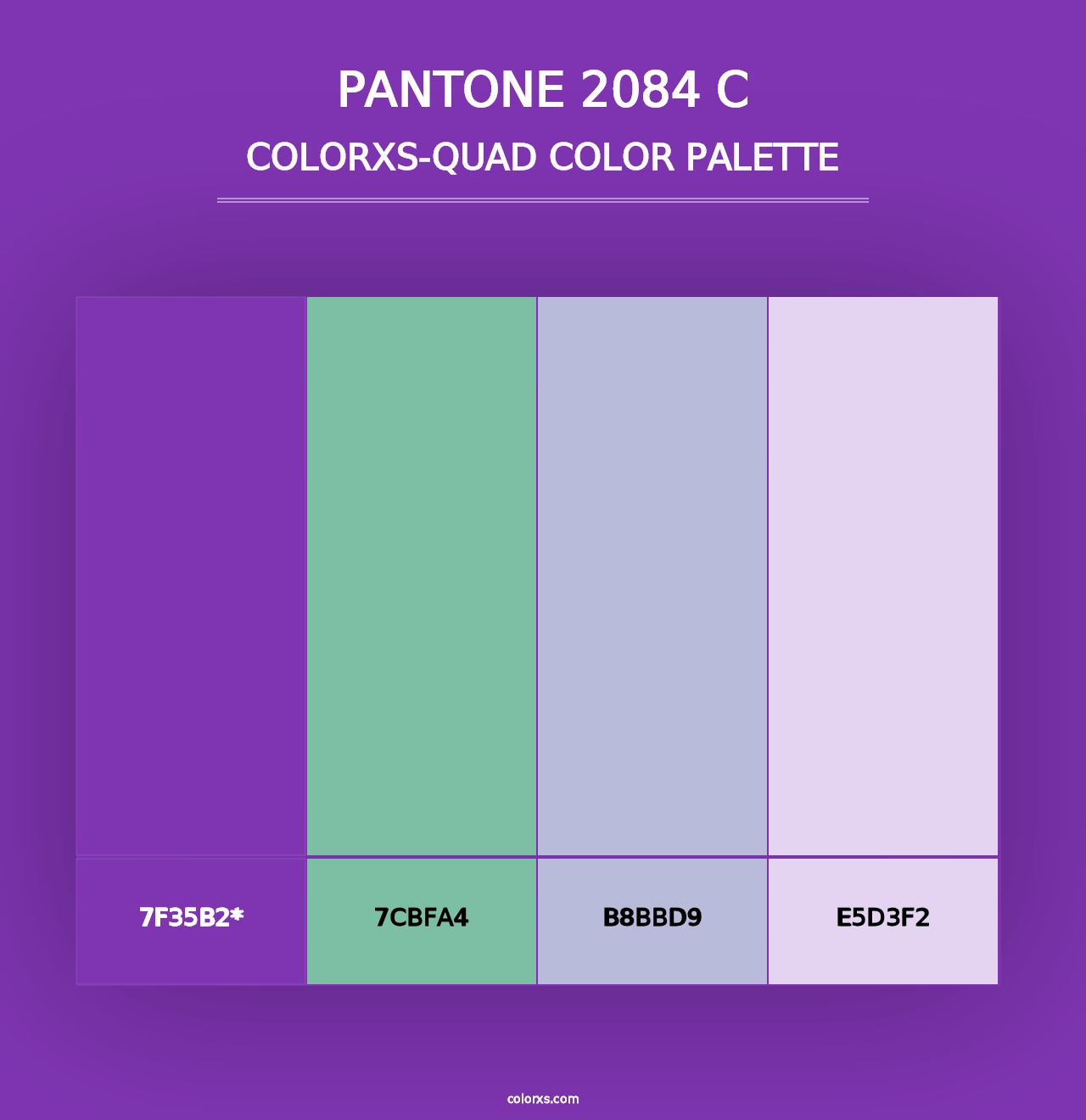 PANTONE 2084 C - Colorxs Quad Palette