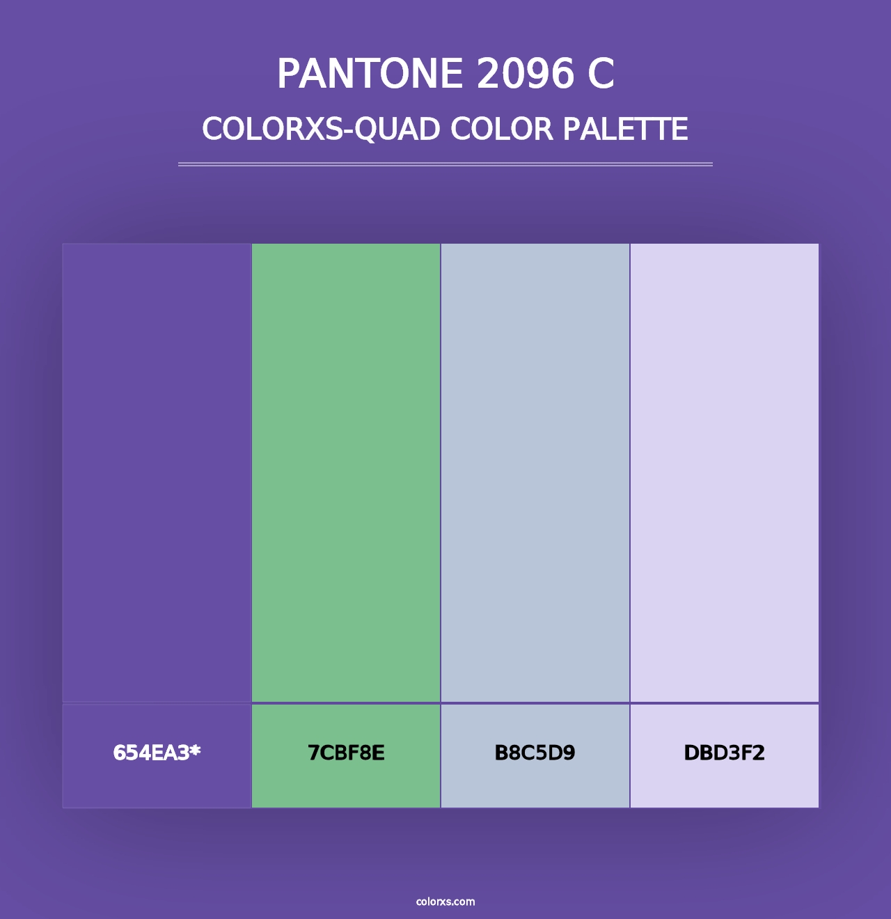 PANTONE 2096 C - Colorxs Quad Palette