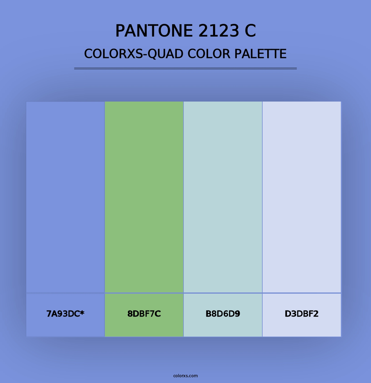 PANTONE 2123 C - Colorxs Quad Palette