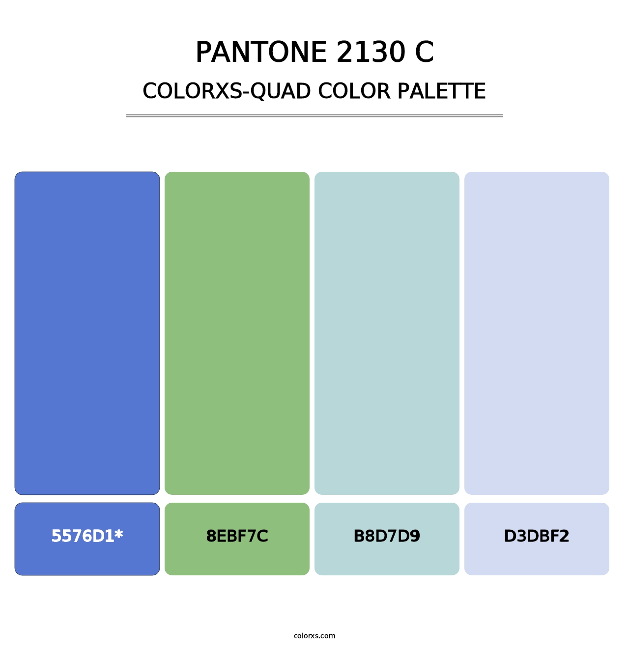 PANTONE 2130 C - Colorxs Quad Palette