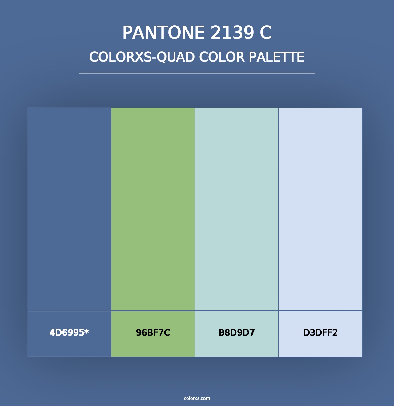 PANTONE 2139 C - Colorxs Quad Palette