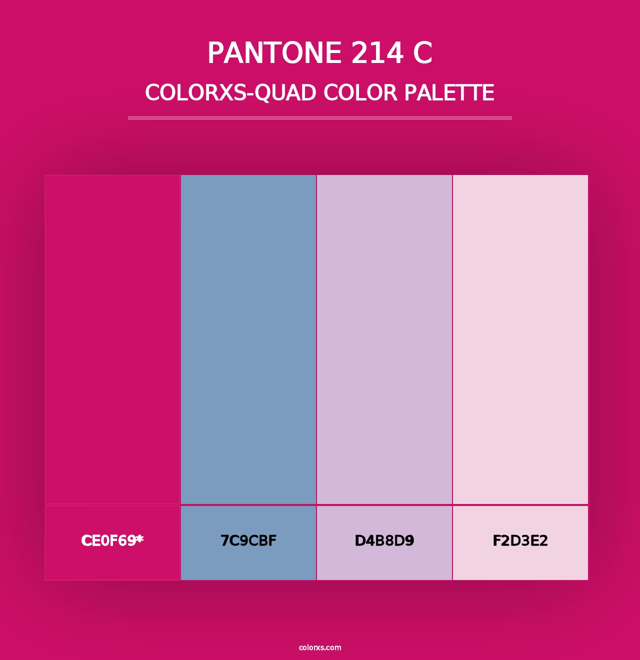 PANTONE 214 C - Colorxs Quad Palette