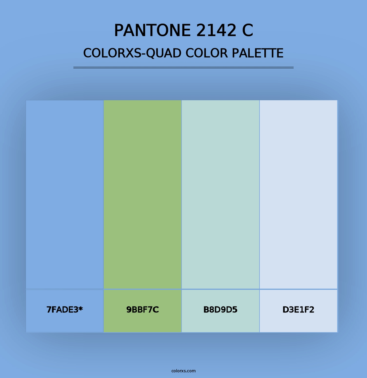 PANTONE 2142 C - Colorxs Quad Palette