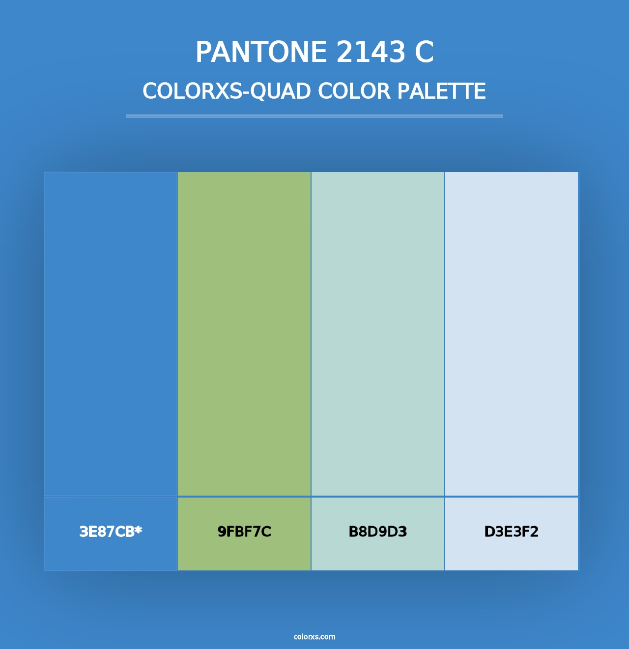 PANTONE 2143 C - Colorxs Quad Palette