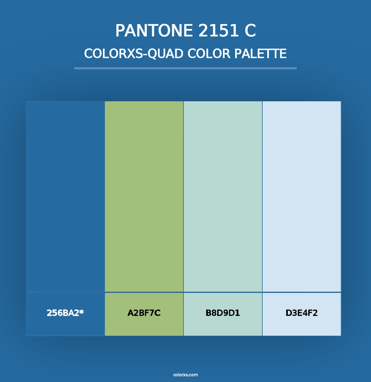 PANTONE 2151 C - Colorxs Quad Palette