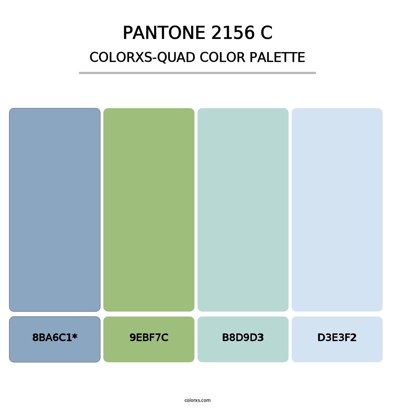 PANTONE 2156 C - Colorxs Quad Palette