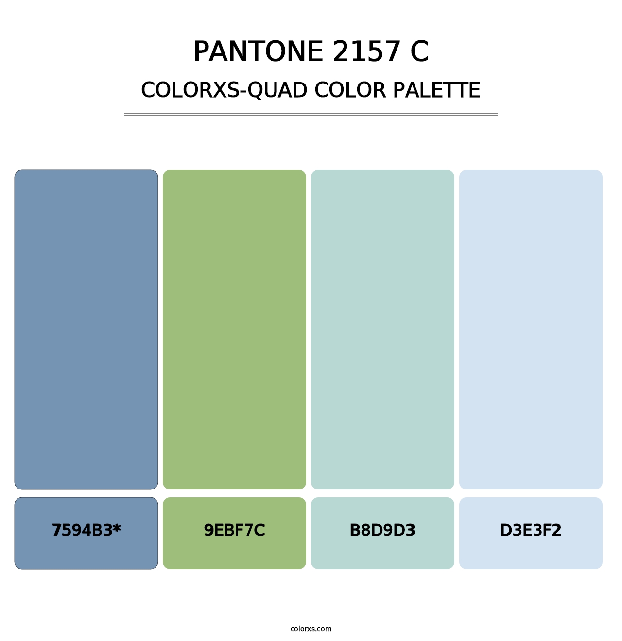 PANTONE 2157 C - Colorxs Quad Palette