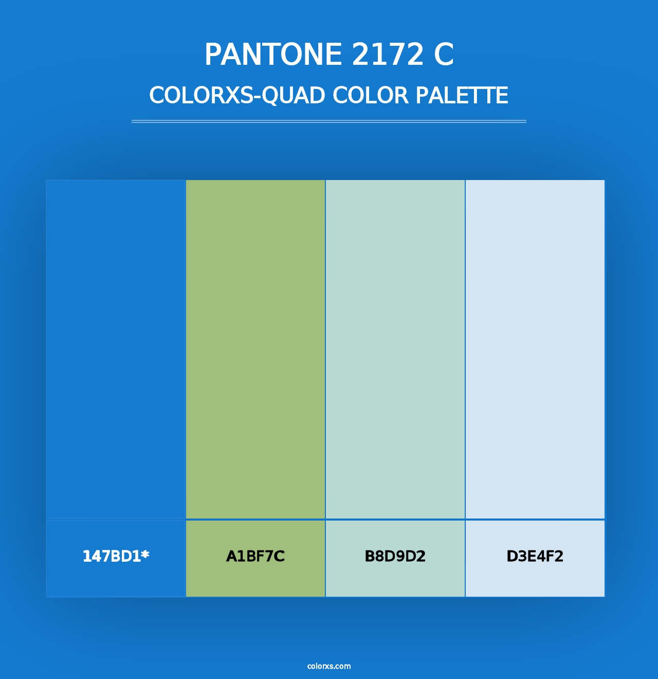 PANTONE 2172 C - Colorxs Quad Palette