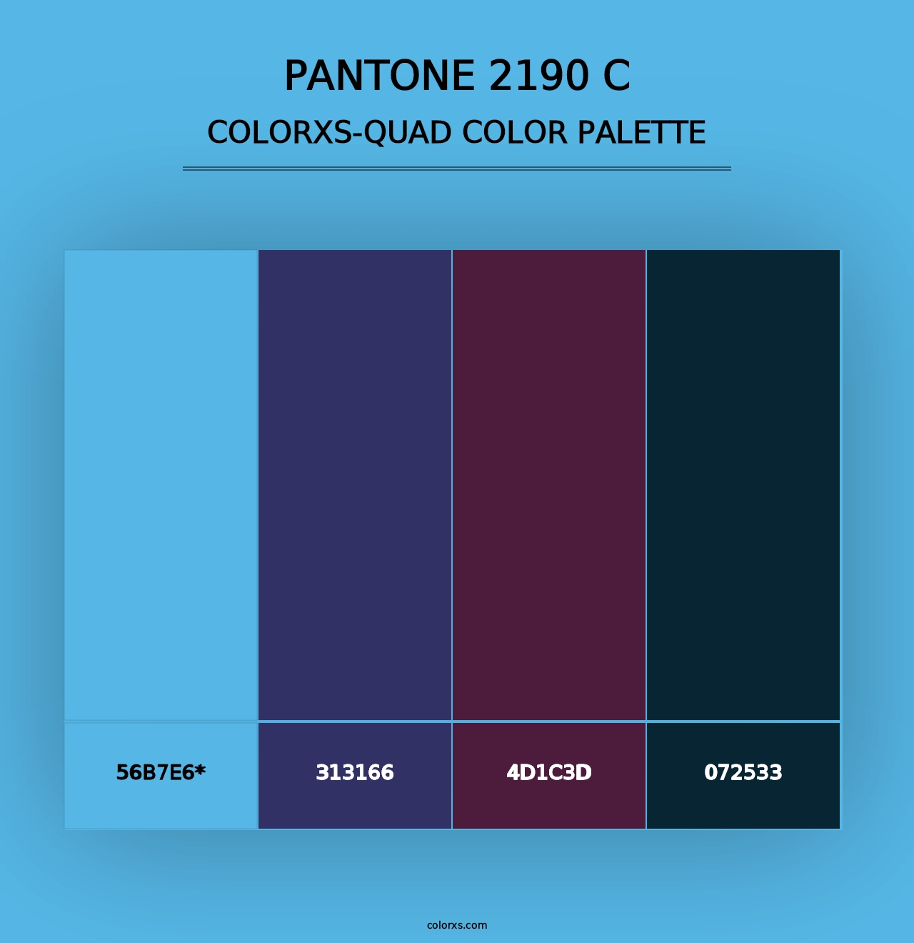 PANTONE 2190 C - Colorxs Quad Palette