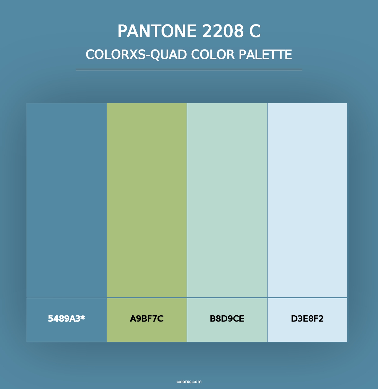 PANTONE 2208 C - Colorxs Quad Palette