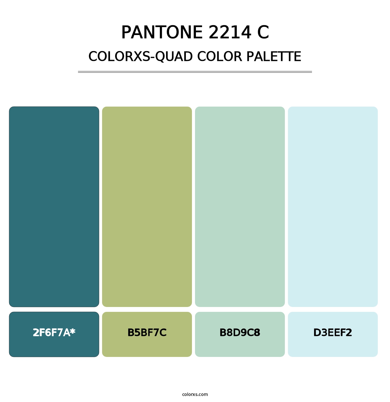 PANTONE 2214 C - Colorxs Quad Palette