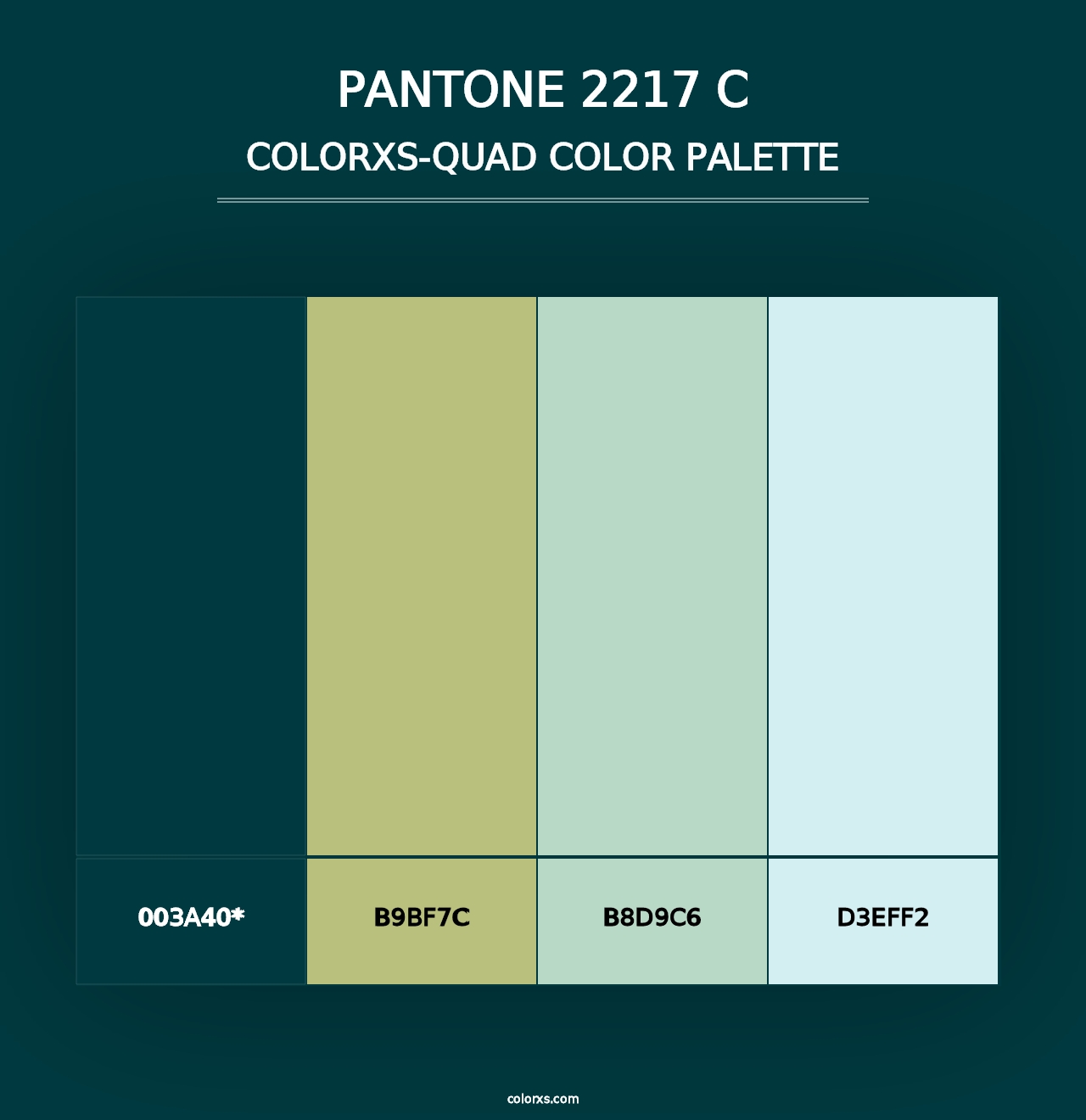 PANTONE 2217 C - Colorxs Quad Palette