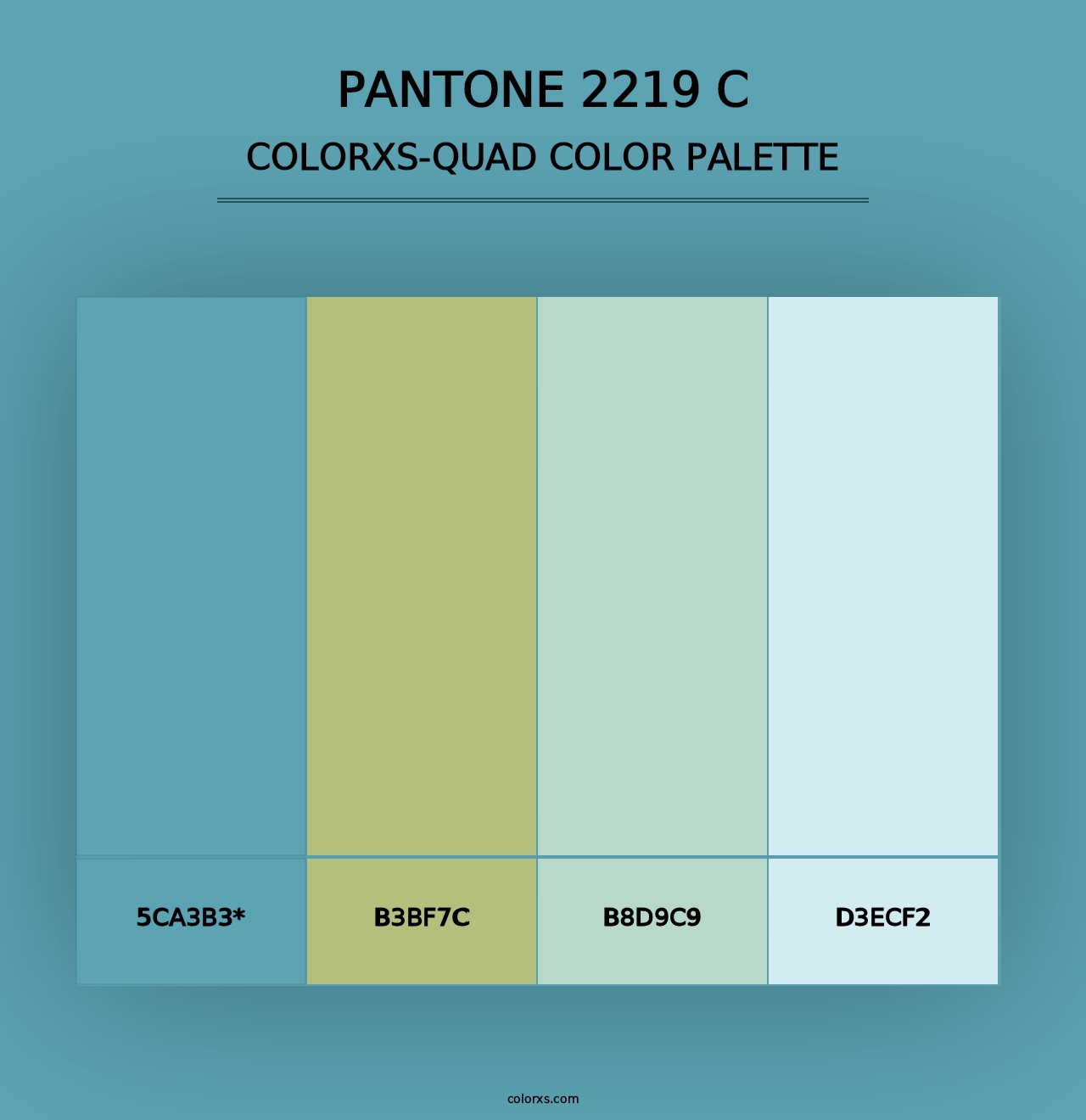 PANTONE 2219 C - Colorxs Quad Palette