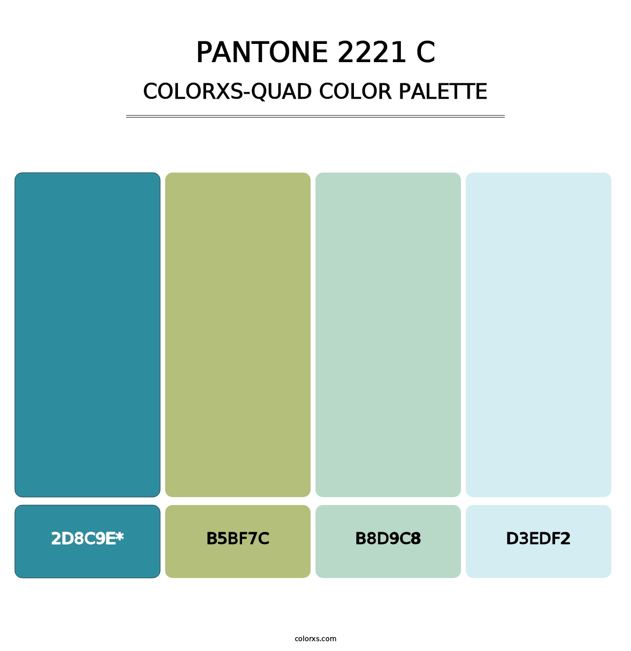 PANTONE 2221 C - Colorxs Quad Palette