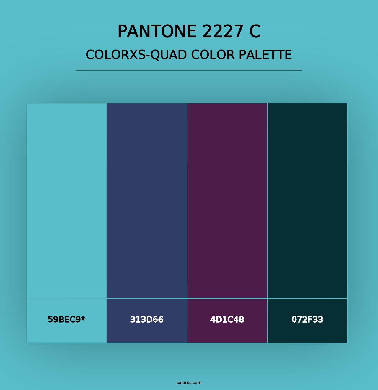 PANTONE 2227 C - Colorxs Quad Palette